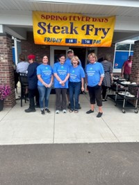 Steak Fry Blue Tees Group Picture